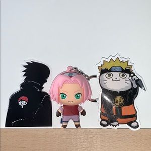 COPY - Naruto 3D Figural Keyring Sakura opened blind bag